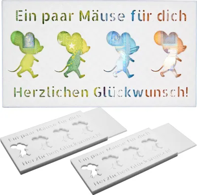 Produktbild von 2x Geldgeschenk Geburtstagskarte Geld Geschenkidee Geburtstag Geldscheingeschenk
