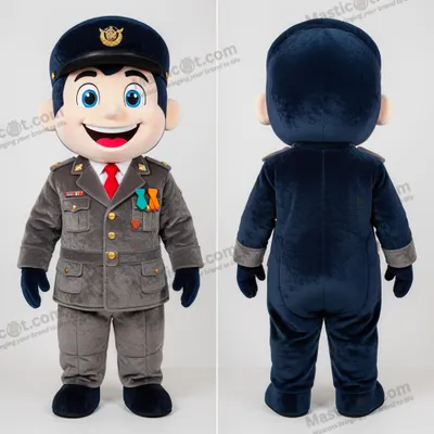 Produktbild von Heldenhafter MASTICOT Matrosen-Soldat-Maskottchen in Marineblau
