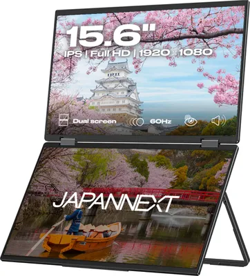 JAPANNEXT 39.6cm JN-DMD-IPS156F Dual-Monitor FHD