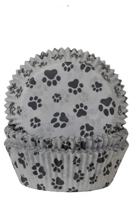Produktbild von Demmler Muffinformen Pfoten - zum Dekorieren selbstgemachter Muffins - 60Stk. pro Packung - 5012586050
