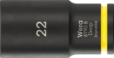 Produktbild von Wera 8790 B Impaktor Deep Steckschlüsseleinsatz mit 3/8 zoll-Antrieb, 22 x 63 mm