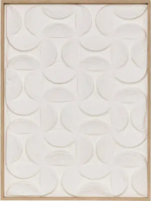 Produktbild von Leinwand 3d kailani weiß 60x80cm - Atmosphera créateur d'intérieur