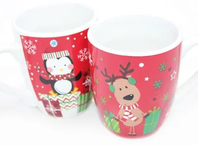 Produktbild von Kaffeebecher Rudolph & Friend, 10x8cm, 2 Motive