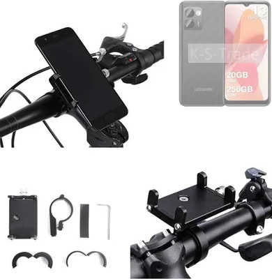 Produktbild von K-S-Trade Handyhalterung für das Fahrrad kompatibel mit Doogee N50 Pro Halter Lenkstange Fahrradhalterung Motorrad Bike Mount Befestigung Smartphone