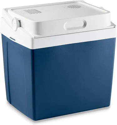 Immagine prodotto di Frigorifero portatile elettrico da 25 litri - Raffreddamento fino a 17 °C sotto la temperatura ambiente - Collegamento a 12 V