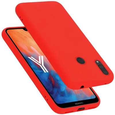 Obrázek produktu pro Cadorabo ochranné pouzdro pro Huawei Y7 2019 / Y7 PRIME 2019 pouzdro v červené barvě kryt mobilního telefonu TPU pouzdro