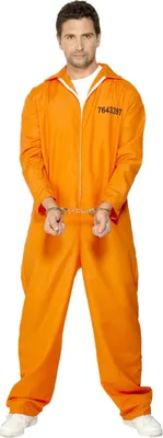 Immagine prodotto di Smiffys - Costume da prigioniero "evaso" SM3388 (L) (Arancione)