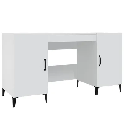 Produktbild von vidaXL Schreibtisch Weiß 140x50x75 cm Holzwerkstoff