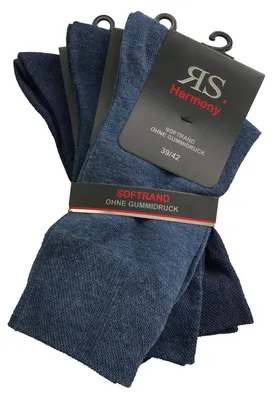 Produktbild von RS Harmony Socken jeansblau 3er-Pack Übergröße