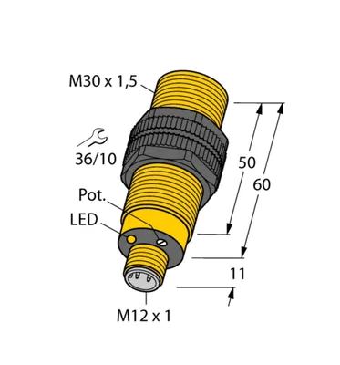 Image de Turck 2506100 - BC10-S30-VP4X-H1141, Capteur Kapazitiver