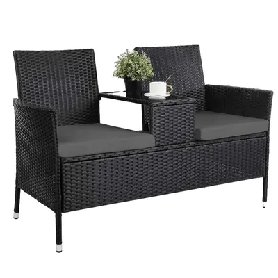 Produktbild von Gartenmöbel, Rattan-Material, modernes Design, Schwarz