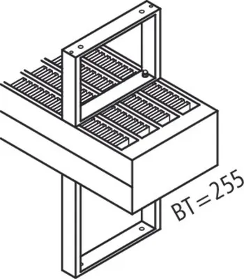 Zdjęcie produktu dla Wspornik ramy do konwektora Kermi 253/180 KN55;KS54 ZB00350008