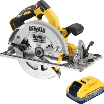 Produktbild von DeWalt DCS 572 N Akku Handkreissäge 18 V 184 mm Brushless + 1x Powerstack Akku 5,0 Ah - ohne Ladegerät