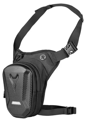 Produktbild von 2in1 Beintasche & Bauchtasche Motorrad Oberschenkeltasche Hartschale Schwarz
