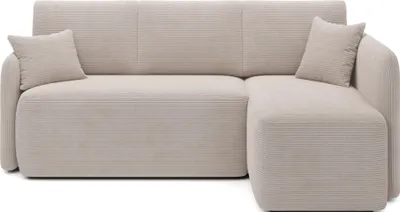 Produktbild von Krudox HADS Ecksofa 206x89x150 cm - Schlafsofa mit Bettkasten - Couch mit Stauraum - Sofa mit Schlaffunktion 184x115 cm - Rechts - Stoff: Jarell 18