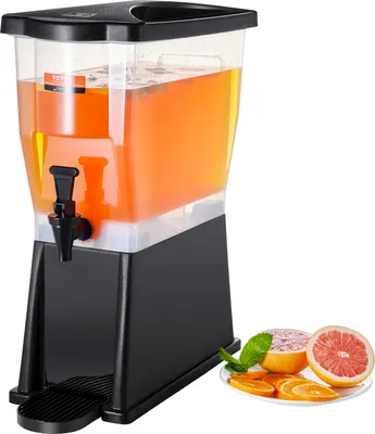 Immagine prodotto di Distributore di bevande VEVOR, distributore d'acqua da 11 litri Distributore di bevande per feste, distributore di succo di frutta in plastica con coperchio a rubinetto, distributore di tè freddo e limonata, per ristoranti, hotel, feste, ecc.