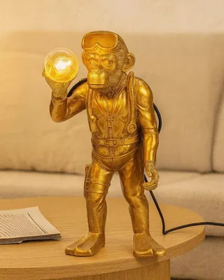 Immagine prodotto di Animal Monkey lampada scimmia 50 cm in poliresina oro