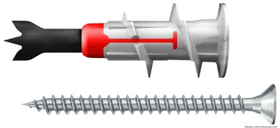 Produktbild von fischer Gipskartondübel DuoBlade S mit Schraube, 6 Stück