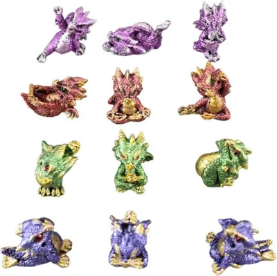 Produktbild von 12er Set Yoga-Drachen bunt