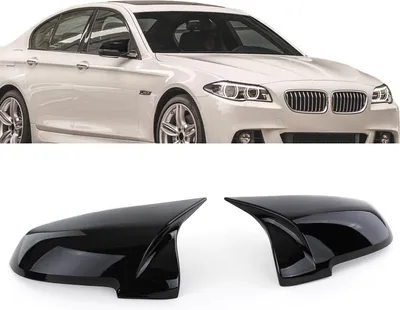 Produktbild von Austausch Sport Spiegelkappen Schwarz Glanz passend für BMW F07 F10 F11 F18