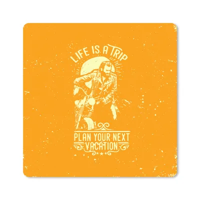 Produktbild von MuchoWow® Mauspad Mousepad Jahrgang - Motorrad - Design 20x20 cm - Mousepads - Maus Mat - Pad - Mausunterlage - Desk Mat - Bureauartikeln
