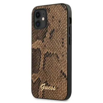 Immagine prodotto di Guess Guhcp12Spusnsmlbr Iphone 12 Mini5,4 Brązowy/Brown Hardcase Script Python Collection