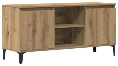 Image de vidaXL Armoire TV Artisan-Chêne 102x35x50 cm Bois composite