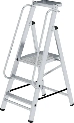 Produktbild von Günzburger Steigtechnik Plattformleiter steckbar mit 2 Handläufen - 052083