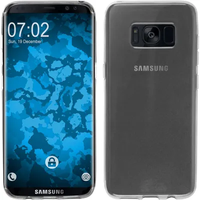 Produktbild von PhoneNatic Case kompatibel mit Samsung Galaxy S8 - Crystal Clear Silikon Hülle transparent + flexible Folie