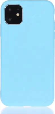 Produktbild von König Design Hülle kompatibel mit Apple iPhone 13 mini Kunststoff Soft Handyhülle - Handy Case Blau
