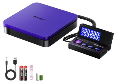 Obrázok produktu pre Digitálna váha na balíky, presnosť 110 lbs / 0,1 oz, poštová váha s 5 jednotkami