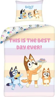 Produktbild von Bluey Bettbezug Best Day Ever 140 x 200 cm - Baumwolle