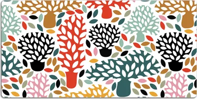 Produktbild von Schreibtischmatte Tischunterlage 120x60 cm Mauspad - Gekritzel von Bäumen