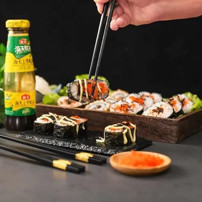 Produktbild von Sushi Zubehör Set 15tlg, Bambus, professionell