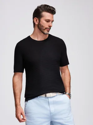 Immagine prodotto di T-shirt in maglia testurizzata Ombre per uomo nero M
