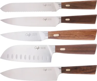 Produktbild von Cosy & Trendy Messerset Couteaux & Co 5-teilig (Kochmesser, Brotmesser, Santokumesser, Fleischmesser, Schälmesser)