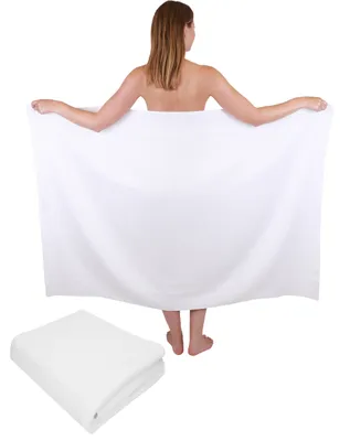 Produktbild von Betz 2 Stück XXL Duschtücher 100 x 150 cm BERLIN Badetücher 100% Baumwolle Farbe – weiss