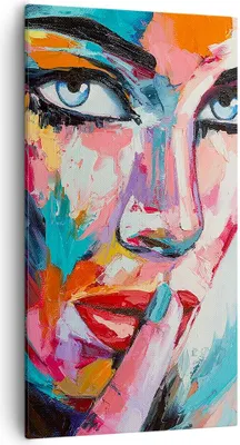 Produktbild von Bild auf Leinwand - Leinwandbild - Mädchen Gesicht - 55x100cm - Wand Bild - Wanddeko - Wandbilder - Leinwanddruck - Bilder - Kunstdruck - Wanddekoration - Leinwand bilder - Wandkunst - PA55x100-3444