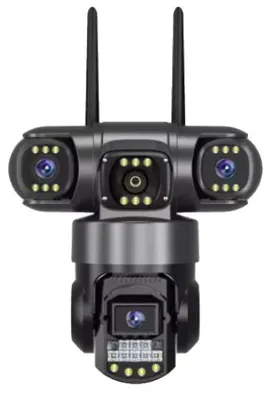 Produktbild von Sicherheitskamera, 12MP 6K Auflösung, Nachtsichtfähigkeiten, WLAN Fügen Sie 256GB Karte hinzu, EU Stecker-a