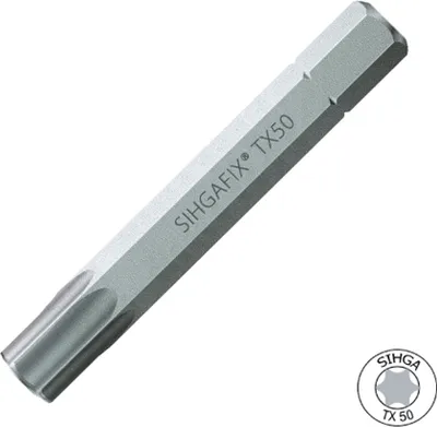 Produktbild von 5 Stück SIHGAFIX® Torx Bitsystem 60 mm Länge TX 50