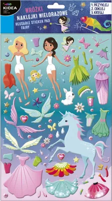 Produktbild von Wiederverwendbare Aufkleber Fairies + Bretter A3 Kidea
