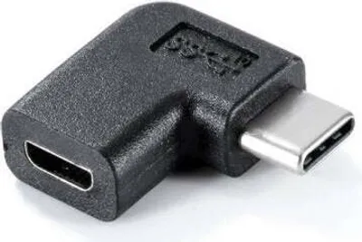 Produktbild von USB 3.1 Adapter Typ C Stecker zu 2.0 Micro B Buchse Winkel Kabel in Schwarz