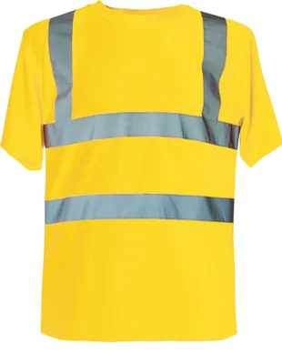 Zdjęcie produktu dla Korntex KXS | Męska koszulka robocza Hi-Viz EN ISO 20471 - Kolor: Żółty sygnalizacyjny - Rozmiar: XL