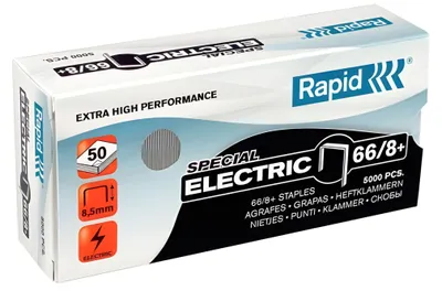 Produktbild von Rapid 66/8+, Klammerpack, 8,5 mm, 5000 Heftklammern, 66/8+, Edelstahl, 50 Blätter