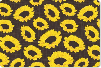 Produktbild von MuchoWow® Schreibtischunterlage Muster - Sonnenblumen - Gelb 60x40 cm - XXL Mauspad - Großes Mauspad