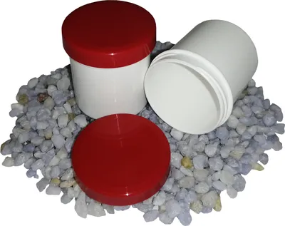 Produktbild von 25 Salbendosen, Salbendose 20 g 25 ml Deckel rot