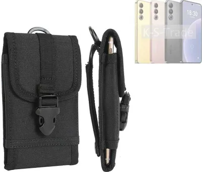 Produktbild von K-S-Trade Holster Handy Hülle kompatibel mit Meizu 20 Holster Handytasche Gürtel Tasche Schutz Hülle Robust Outdoor schwarz