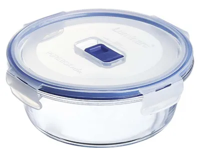 Image de Boîtes rondes actives "Pure Box" de 92 cl avec couvercle - lot de 6