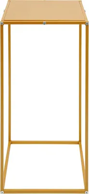 Zdjęcie produktu dla Zestaw stojaków na kwiaty ślubne - zestaw 10 sztuk, metalowe stojaki na wazony, kolumny - 30x30x60 cm - geometryczna dekoracja stołu - matowe złoto - do ślubu i imprez