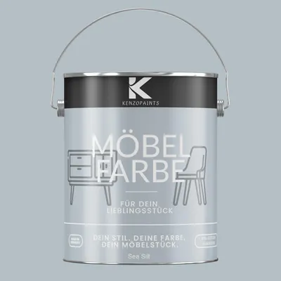 Produktbild von Kenzopaints 2,5Liter Möbelfarbe Möbellack Buntlack Farbraum - Sea Silt